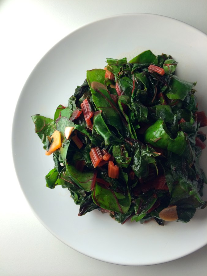 Swiss Chard with Garlic and Lemon